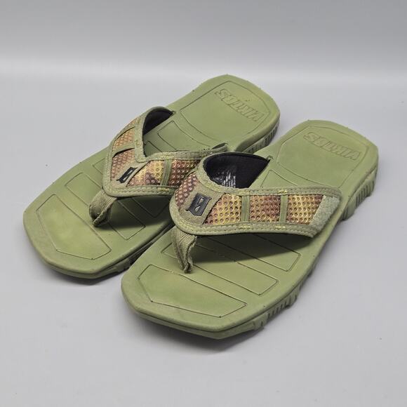 Viktos PTXF Sandals Flip Flops Men's Size 8 Green - Picture 1 of 6
